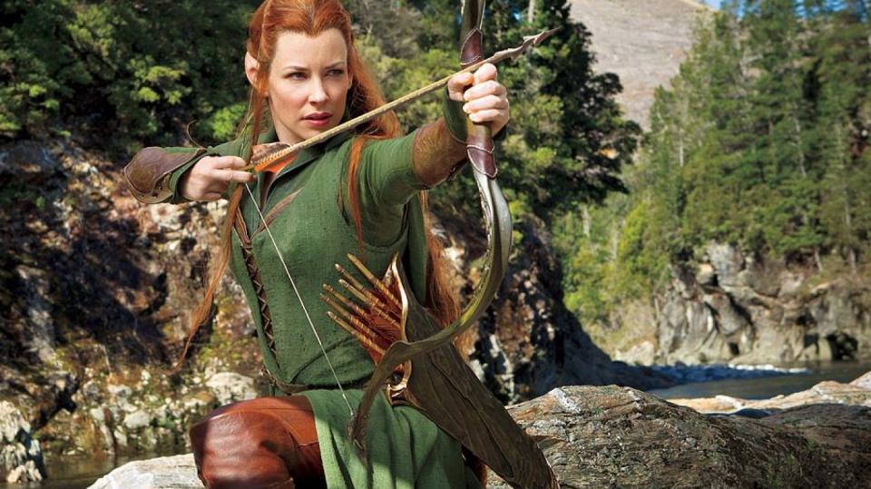 Evangeline Lilly jako elfka Tauriel stráží Temný hvozd